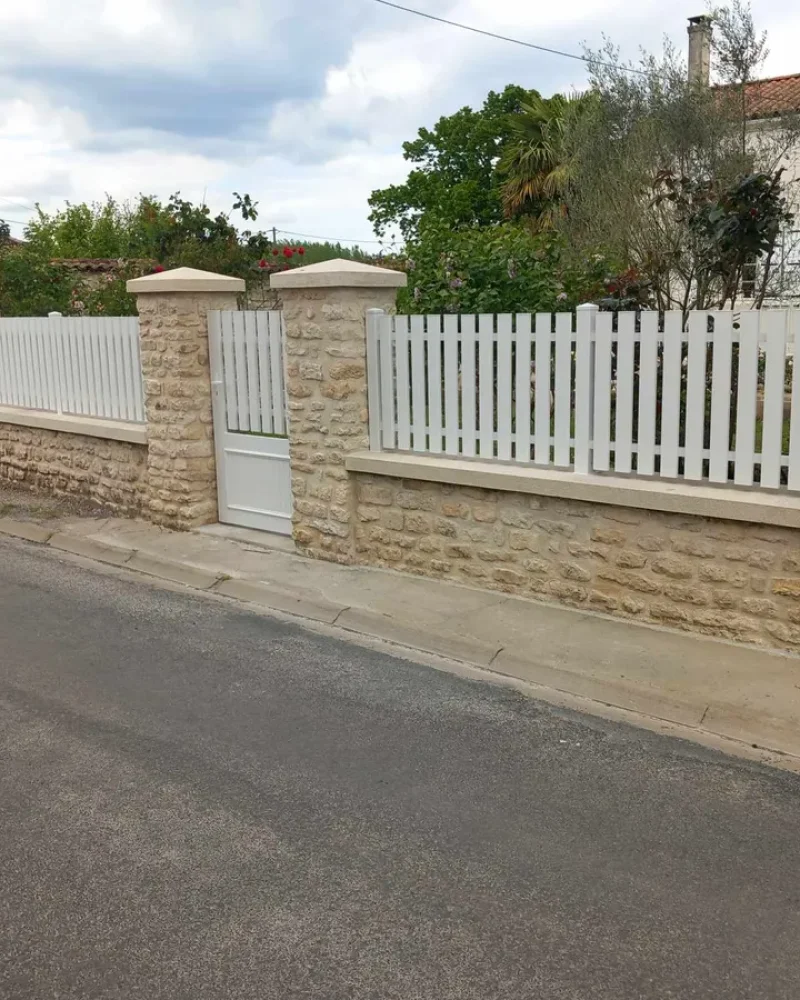 Portillon et cloture PVC Blanc-petite